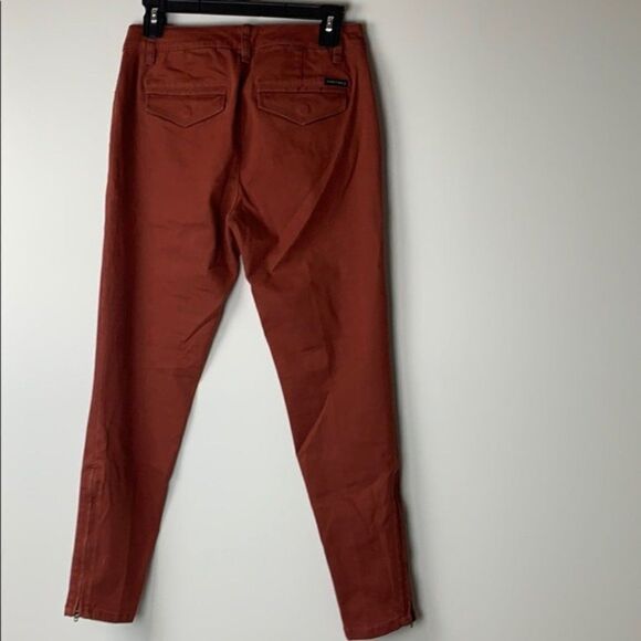 Sanctuary Fast Track Zip Chino in Rust Size 27 - Picture 6 of 11